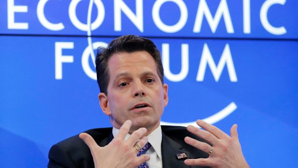 Anthony Scaramucci speaks at the World Economic Forum in Davos in January.