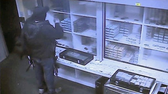 The video shows the gunman collecting casino chips during his rampage.