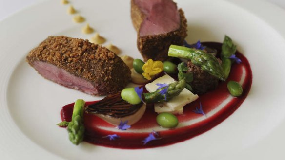 Joyously flavoured: Sous vide lamb rump.