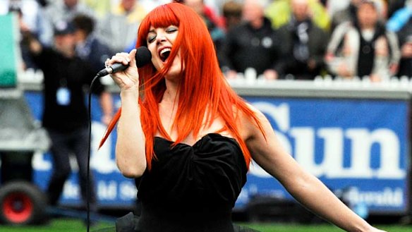A side serve of carrot-haired Vanessa Amorosi completed the entertainment.