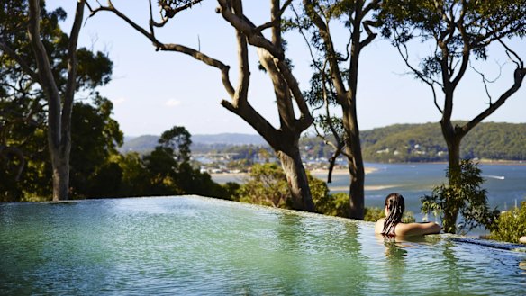 The view form Pretty Beach House's pool.
