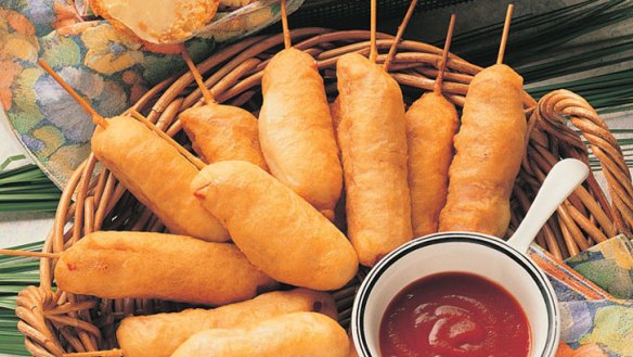 Mini corn dogs