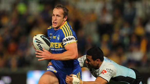 Home sweet home: Jeff Robson will pull on the blue and gold on Friday night.