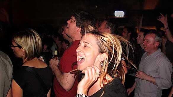 Dancing powered by soda water: At a Primal Scream gig in February, half-way through my three months without alcohol.