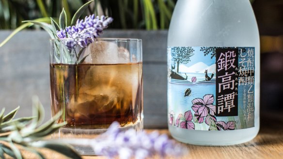 Sake restaurant's herbal cocktails