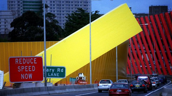 Welcome to Melbourne. The view of Melbourne from the Tullamarine Freeway.