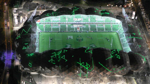 Leaking roof drenches fans at opening of $267m stadium