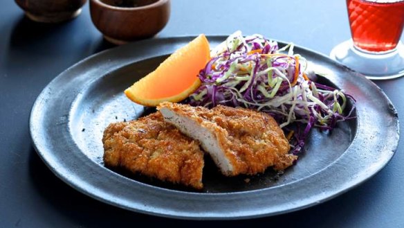 Something different: duck schnitzel.