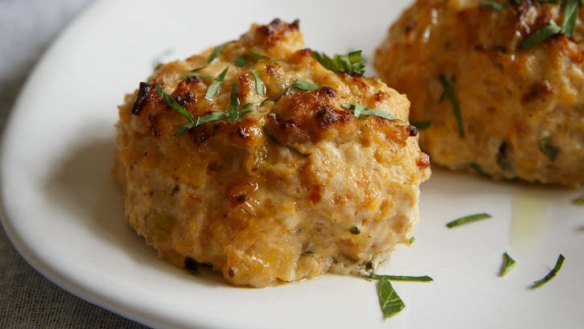 Flavour-packed: Baked chicken meatballs.