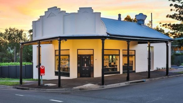 Arcadia Greek restaurant is in a former corner store.