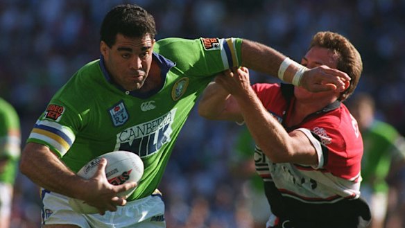 Mal Meninga, seen here during his playing days for Canberra, is in line to be the next Immortal.