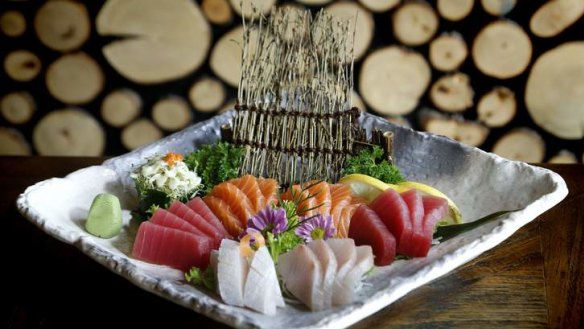 The large mixed sashimi platter at Kokoro.