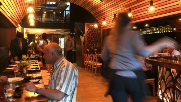 Wooden treasure: Niji Restaurant and Bar exudes an izakaya air.