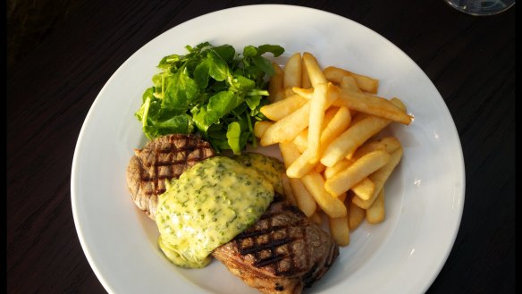 Steak frites is a French bistro staple.