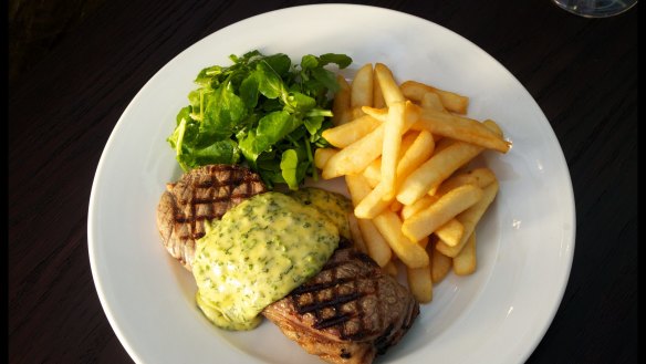 Steak frites is a French bistro staple.