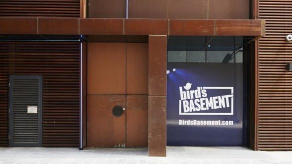 The entrance to Bird's Basement is from the aptly named Singers Lane.