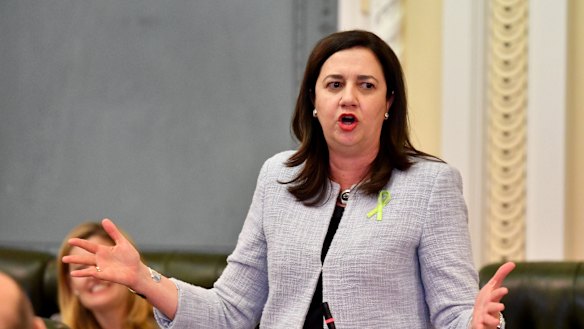 Premier Annastacia Palaszczuk has introduced a bill banning political donations from property developers.