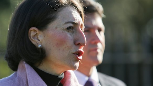 Premier Gladys Berejiklian was skeptical about Labor's pledge to reintroduce cash-back on the M4. 