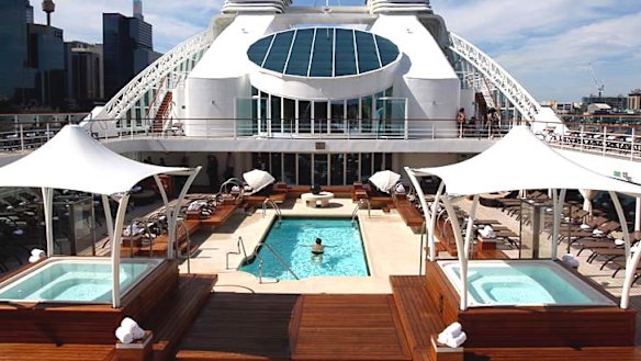 Well proportioned ... Seabourn Sojourn in Sydney.