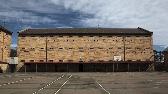 The beautiful sandstone exterior of the historic Parramatta Gaol.