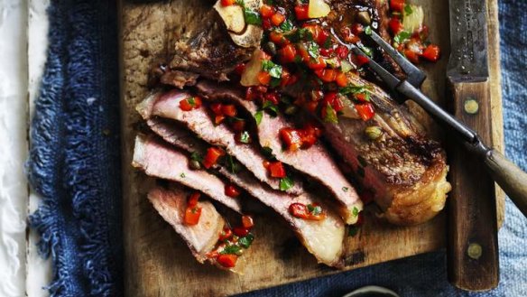 Which barbecue is best for a juicy T-bone steak?