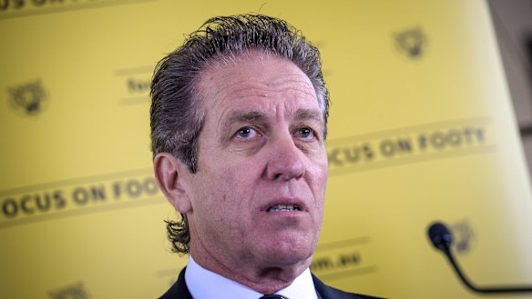 'Club is In crisis': Premiership player Bruce Monteath sets out the group's aims. 