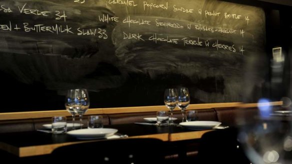 Eighty-six: A fast-changing blackboard menu.