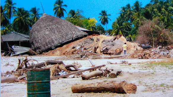 Hit hard by the tsunami: Nancowrie Island, in the Nicobar Islands 