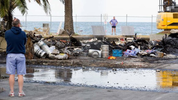 The ruins of the Stokehouse reveal the task in rebuilding.