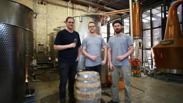 Dave Withers, Joe Dinsmore and Shane Casey ahead of the annual Sydney Whisky Fair.