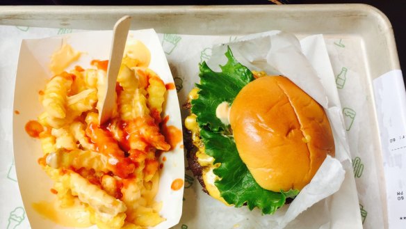 Shake Shack burger and fries.
