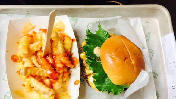 Shake Shack burger and fries.