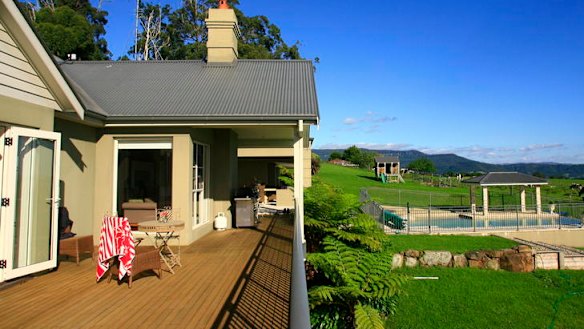 Plush and lush ... Cedar Grove is surrounded by rolling hills.