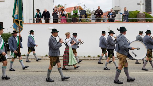 Bavarian regional identity on display at last month's festival in Baierbrunn.