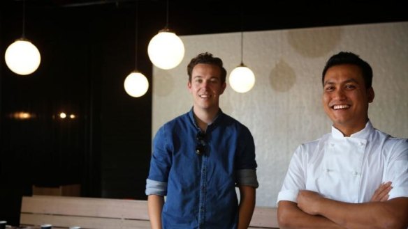 Coming soon: Owner Nicholas Gurney and chef Tapos Singa at Bang in Surry Hills.