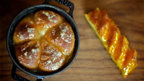 Go-to dish: Tipsy cake (brioche basted in brandy caramel with pineapple).