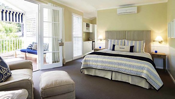 Smart casual ... inside a Bells at Killcare suite.