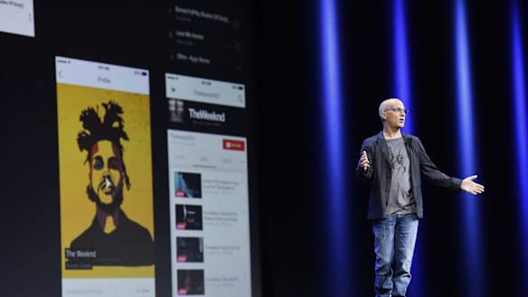 Jimmy Iovine, co-founder of Beats Electronics,introduces Apple Music at WWDC 2015.