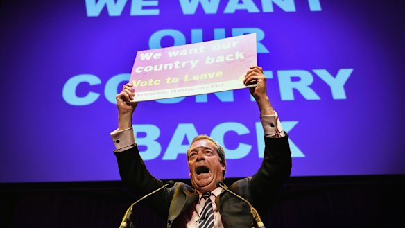 Nigel Farage, the leader of UKIP, tapped into the angry voter during the Brexit campaign.