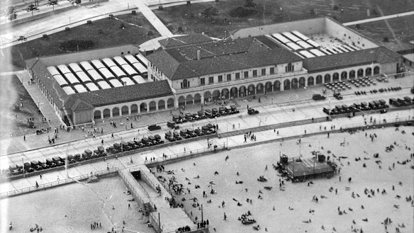 A historical view of the Pavilion. 