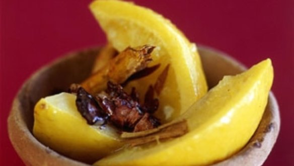 Couscous with mint and preserved lemon