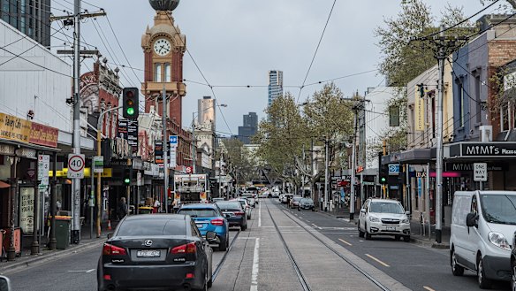 Downtown Swan Street in Richmond.