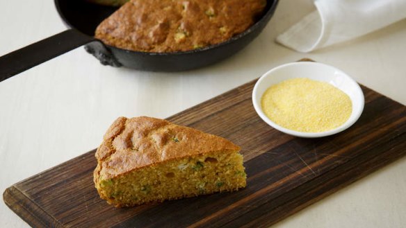 Frank Camorra's cornbread makes a versatile sponge for mopping up all kinds of goodies.