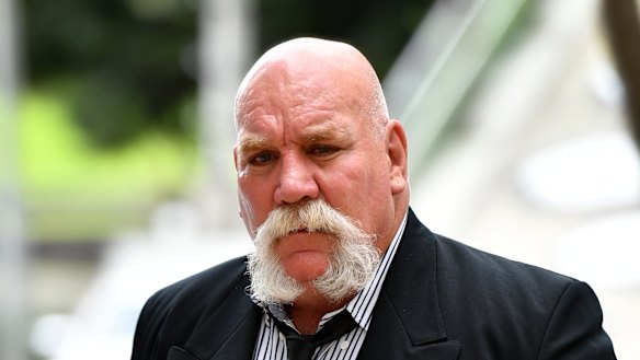 Peter John Nixon is seen leaving the Supreme Court in Brisbane.