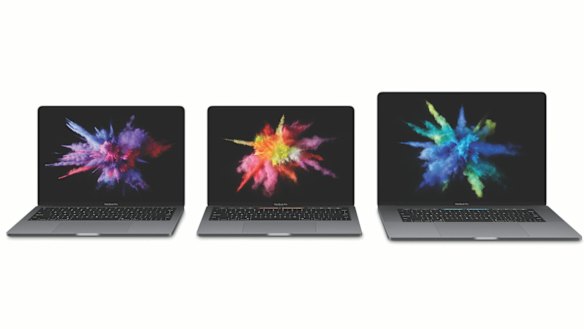 Apple's 2016 MacBook Pro line-up: Two 13-inch models and a 15-inch. Consumer Reports found all three lacking in the battery department.