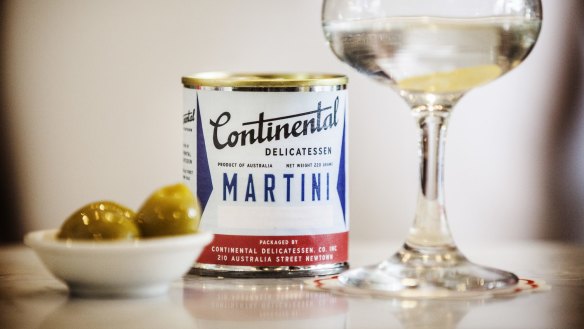 Check in for a Mar-tinny cocktail at Continental Deli Bar Bistro. 