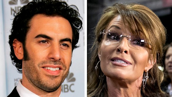 Sarah Palin labelled comedian Sacha Baron Cohen's attempt to dupe her by dressing as a disabled vet "truly sick".