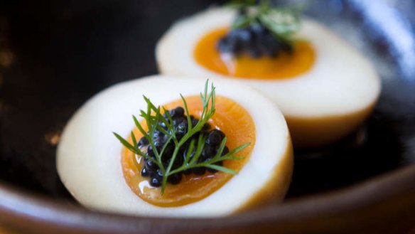 Go-to dish: Tea-smoked egg.