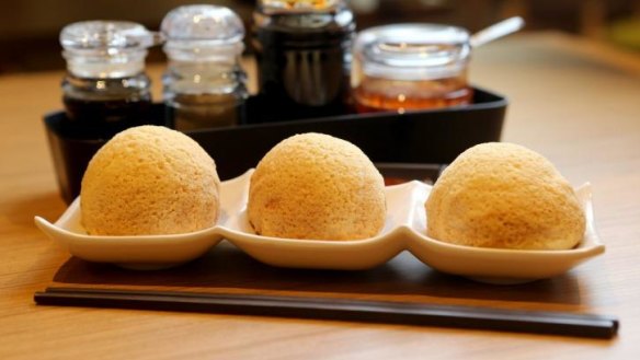 Tim Ho Wan's baked barbecue pork buns.