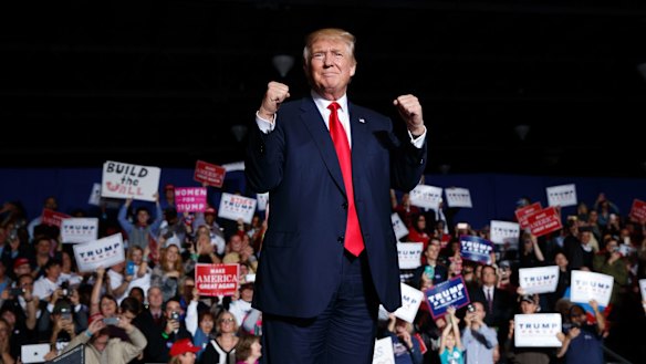 Republican presidential candidate Donald Trump, who railed against the FBI's July decision not to recommend charges against Clinton, can hardly believe his good fortune.